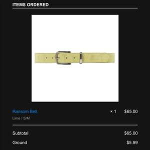 STUSSY Ransom Belt